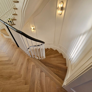 Project #131 | Three-Story Elliptical Staircase in Historic Home