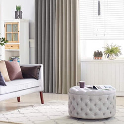 Window Drapery Finishes and Custom Wave Fold - Drapery Fabric