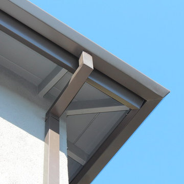 Fascia Wrap, Seamless Angle Faced Gutters,Box Downspouts,Los Angeles