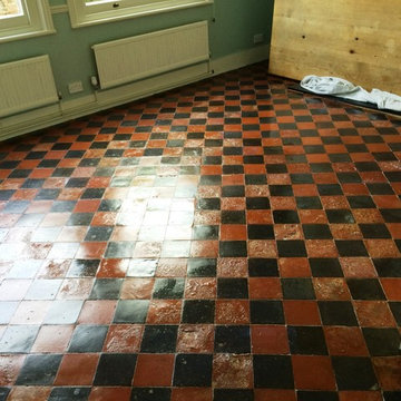 Restoring Water Damaged Quarry Tiled Floor in East Grinstead