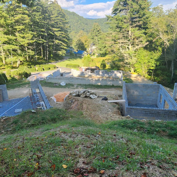 CMU Masonry Walls, Masonry Slabs, CMU, Footings, Grading