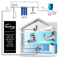 iSpring 3-Stage 20" Whole House Water Filter 3/4 NPT