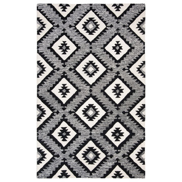 Safavieh Aspen Collection APN813 Rug, Charcoal/Black, 8'x10'