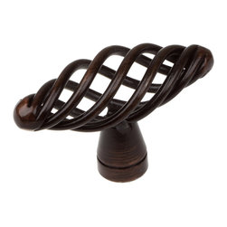 GlideRite Hardware - 2" Oval Birdcage Knob Oil Rubbed Bronze - Cabinet And Drawer Knobs