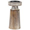 Coastal Gray Mango Wood Candle Holder Set 30975