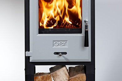OER 5kw multifuel stove with 300mm leg extension & grey enamel door upgrade £989