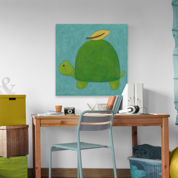 "August’s Wish IV" Painting Print on Wrapped Canvas