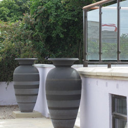 Beach House Sculptural Pots - Garden Statues And Yard Art