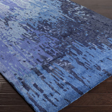 Serenade Hand Tufted Rug in Charcoal / Iris / Slate by Surya -$619.77
