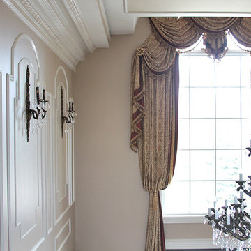Custom Drapery for a Large Window in Northbrook Illinois