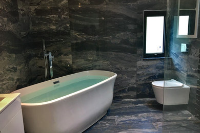 Modern bathroom in Devon.