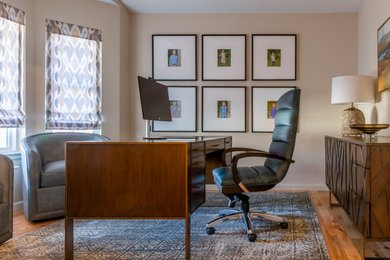 Transitional home office photo in Denver