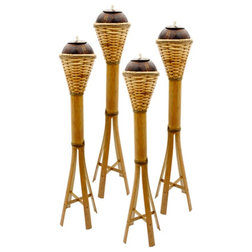 Tropical Outdoor Torches by Artisan Tradings