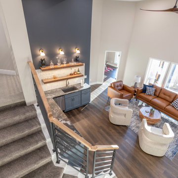 Urban Casual Modern Basement Finish Parkville, MO