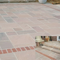 Pattern Cut Flagstone, Autumn Brown - Landscaping Stones And Pavers