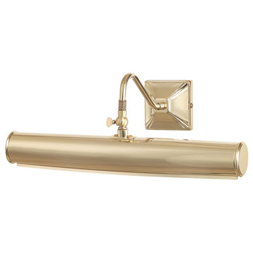 Lucas McKearn Leo 1-Light Large Traditional Metal Wall Sconce in Polished Brass