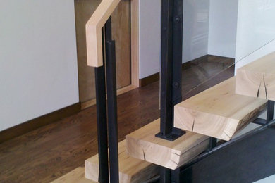Example of a trendy staircase design in Denver