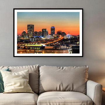 Boston Skyline at Sunset