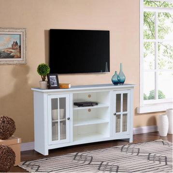 Entertainment / TV Stand - With 2 Doors - 48", White