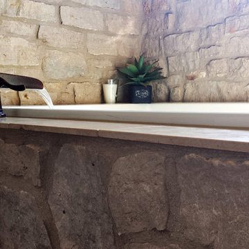 Using stone on interior walls