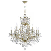 Crystorama 4412-GD-CL-I Maria Theresa Cleartalian Crystal Gold Chandelier