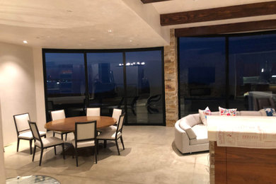 Example of a trendy dining room design in San Francisco