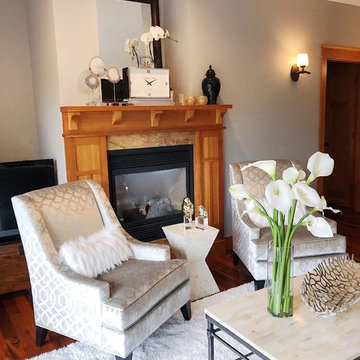Black and White Elegant Living Room