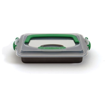 Perfect Slice Covered 9"X13" Cake Pan With Tool