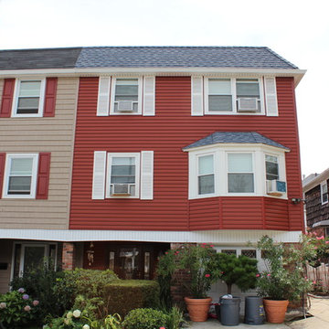vinyl siding, before and after
