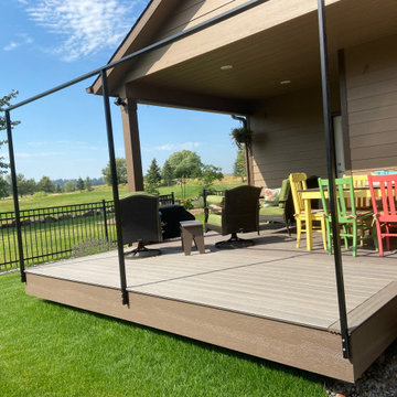 Golf course deck extension