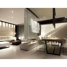 Fireplace Glass Wall (Basement)