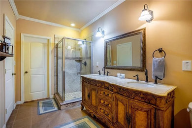 Example of a french country bathroom design