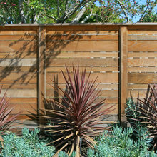 horizontal cedar fence