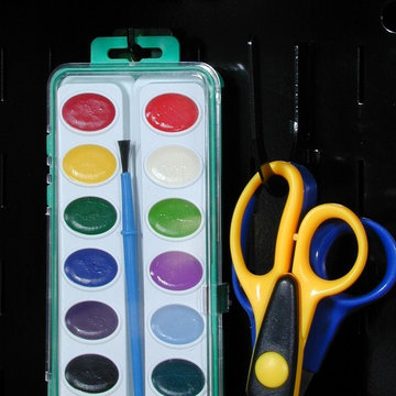 pegboard for school supplies www.WallControl.com | Pegboard for Classrooms & Kid