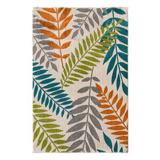 50 Most Por Tropical Multicolored Outdoor Rugs For 2018 Houzz Central Oriental Floor Covering Terrace Tropic Rug Snow And Multi 6 7