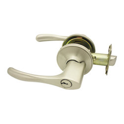 Cosmas - Cosmas 30 Series Door Levers, Satin Nickel, Keyed Entry Door Lever - Door Levers