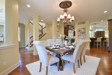 Dining room - transitional dining room idea in St Louis