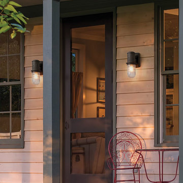 Troy Lighting Dock Street 1 Light Medium Outdoor Wall Sconce in Centennial Rust