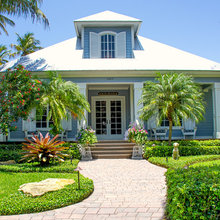 tropical cottage landscape
