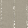 Carlo Cove Stripe Taupe Decorative Throw Pillow Cotton, 20" Cord