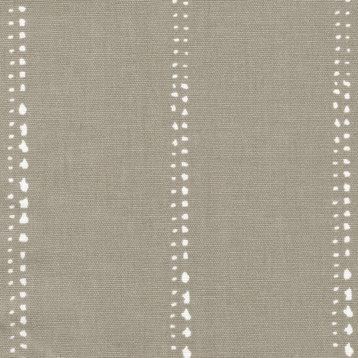 Carlo Cove Stripe Taupe Rod Pocket 24" Tailored Tier Curtain Panels