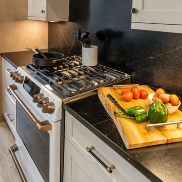 White Oak, Black Accents and Accessible Beige Cabinetry
