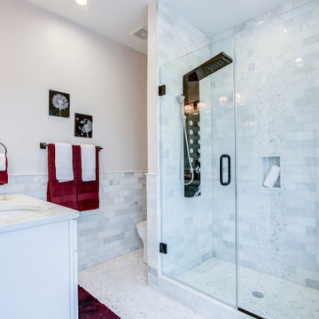 Bathroom Remolded with Stand Alone Tub, Walk-in Shower, Sink, Cabinet, Buchanan