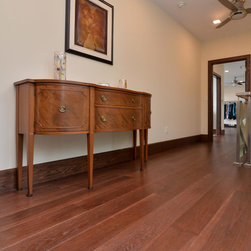 Bright Space & Distressed Floors - Hardwood Flooring