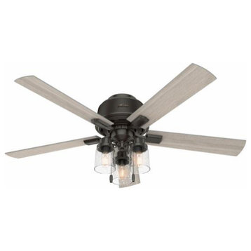 Hunter 50313 Hartland, 52" Low Profile Ceiling Fan with Light Kit
