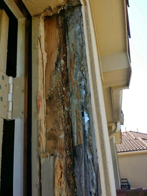 Exterior patio door jamb rot replacement in stucco weatherproofing?