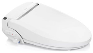 Brondell BL97-RW Swash Select Electric Bidet Toilet Seat, Rounded