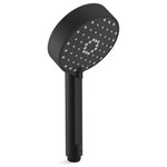 Kohler - Kohler K-72415-G Awaken 1.75 GPM Multi Function Hand Shower, Black - The Awaken hand shower brings Kohler quality, design, and performance to your bath. Advanced spray performance delivers three distinct sprays - wide coverage, intense drenching, or targeted - with a smooth rotation of a thumb tab. Ergonomic design makes for superior comfort and ease of use, with ideal balance and weight in the hand. The artfully sculpted sprayface reveals simple, architectural forms that complement contemporary and minimalist bathsKohler K-72415-G Features: