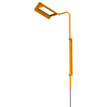 Sonneman Morii 1 Light Left LED Wall Lamp, Satin Orange