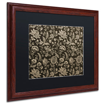 Color Bakery 'Toile Fabrics VIII' Art, Wood Frame, Black Matte, 20"x16"